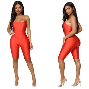 Fashion Nova Without Limit Satin Biker Short Burnt